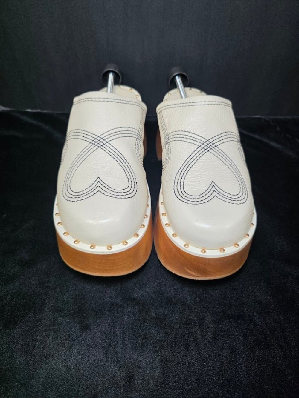 FARM Rio $468 | NEW! | Leather Platform Clogs Mules with Brown Boho Shoes